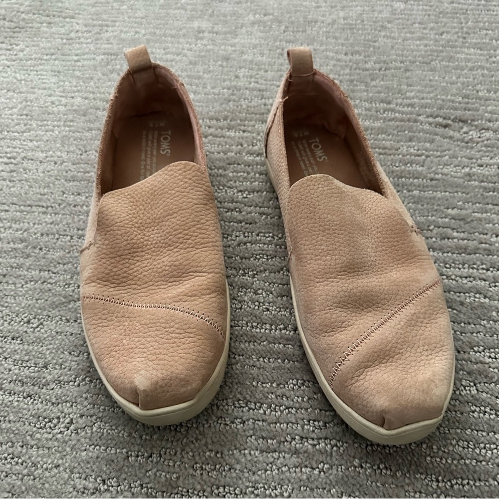 Toms flats, blush pink, size 7.5